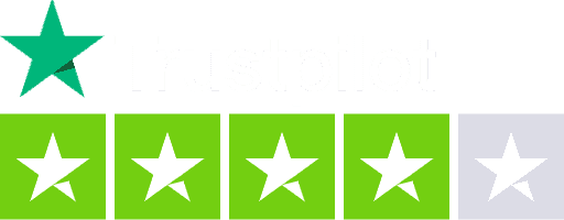 logo blanc de TrustPilot